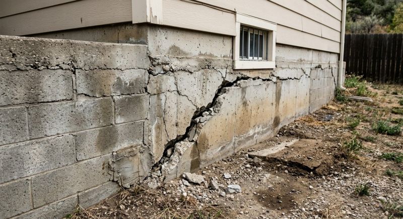 Cracked Foundation Repair in Midvale, UT