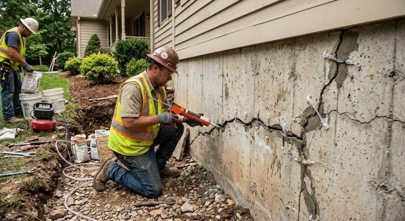 Cracked Foundation Repair in Pleasant Grove, UT