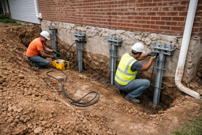 Helical Piers Installation in West Jordan, UT