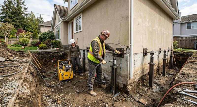 Sinking Foundation Repair in West Jordan, UT